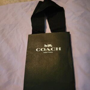 Coach small paper shopping bag